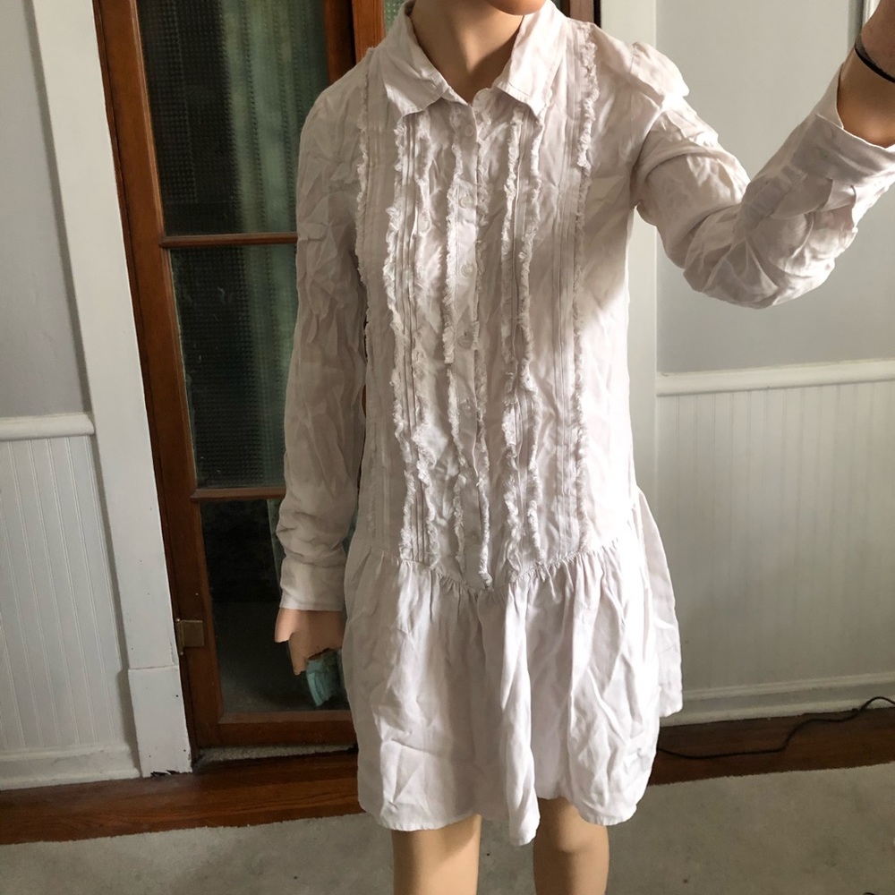 Free People Tuxedo Shirt Dress